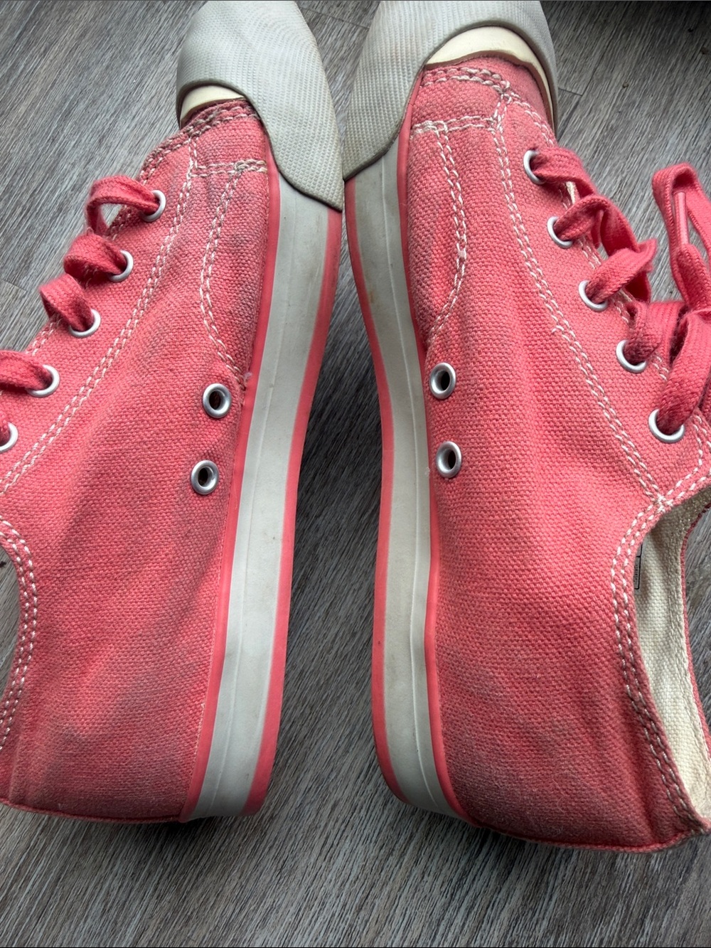 KEEN Coronado Canvas Sneakers Coral/Pink Size 4 Youth/Women’s 5.5-6 - Picture 12 of 13